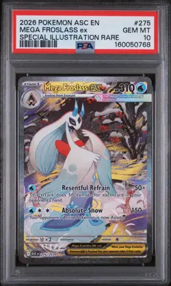 2026 Pokemon ASC EN Special Illustration Rare #275 Mega Froslass ex PSA 10 - Image 1