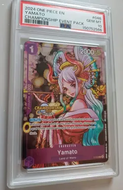 One Piece Yamato Championship 2024 Event Pack P-046 PSA 10 - Image 2