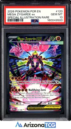 Pokemon 2026 Mega Zygarde ex 120/088 Special Illustration Rare GEM MINT PSA 10 - Image 1