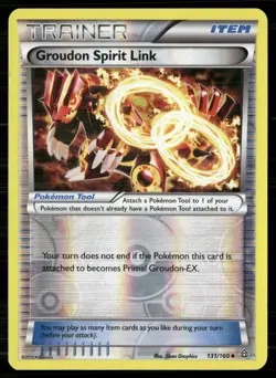 Groudon Spirit Link 131/160 Uncommon Primal Clash Pokemon Reverse Holo MP - Image 1