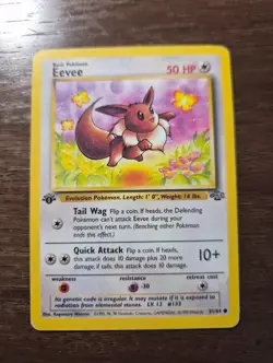 Pokemon TCG - Eevee 1st edition 51/64 Jungle - Image 1