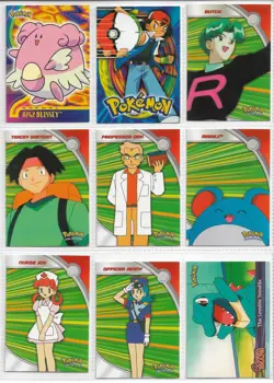 2001 Pokemon Topps Johto Series - Non Foil Euro Lot 62 Total Blue Logo - Image 4