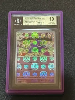 BGS 10 PRISTINE GENGAR 151 POKEMON JP MASTER BALL REVERSE FOIL #94 LOW POP 💎 - Image 4