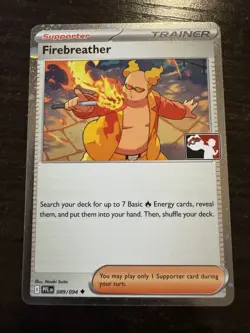 Firebreather Cosmo Holo Prize Pack Series 9 Phantasmal Flames 089/094 Pokemon - Image 1