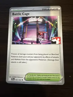 Battle Cage 085/094 Prize Pack Series 9 Non Holo Phantasmal Flames Pokemon TCG - Image 1
