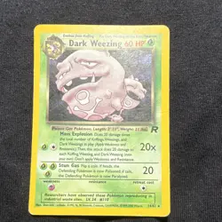 Weezing ✨ 2000 Pokemon TCG Dark 14/82 Rare Unlimited Holo MP/LP - Image 1