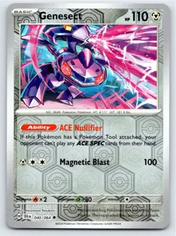2024 POKEMON GENESECT SHROUDED FABLE 040/064 SFA REVERSE HOLO NM FREE S&H - Image 1
