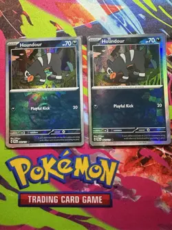 Pokemon TCG Houndour 062/131 Prismatic Evolutions Masterball/Pokeball Holo - Image 1