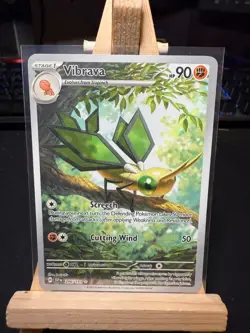 Pokemon TCG Vibrava 206/191 – Surging Sparks – Illustration Rare – Near Mint - Image 1