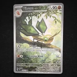 Pokemon TCG Vibrava 206/191 Sv08: Surging Sparks Illustration Rare Holo English - Image 1