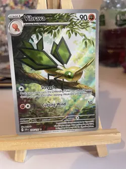Pokemon TCG Vibrava Surging Sparks 206/191 Illustration Rare Near Mint - Image 1