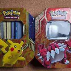 pokemon bulk lot Boxes And 2 Tins Groudon & Pikachu - Image 2