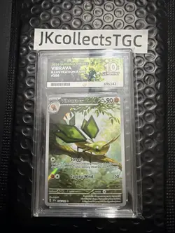 Pokemon TCG Vibrava Card 206/191 Surging Sparks Ace 10 Graded Mint - Image 1