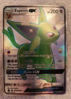 Espeon GX (SV60/SV94) NM M Shiny Vault SR Full Art Hidden Fates Pokemon TCG FA - Image 3
