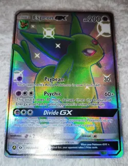 Espeon GX (SV60/SV94) NM M Shiny Vault SR Full Art Hidden Fates Pokemon TCG FA - Image 5