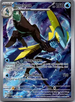 Inteleon 142/132 Illustration Rare Mega Evolution Pokemon Holo Near Mint - Image 1