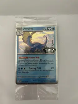 Aurorus 024/088 - Cosmo Holo - Pokemon Perfect Order Stamped Promo SEALED - Image 1