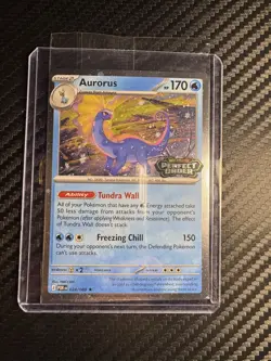 Aurorus 024/088 - Cosmo Holo - Pokemon Perfect Order Stamped Promo Sealed - Image 1