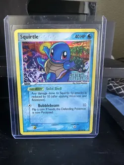 Pokemon TCG Squirtle Crystal Guardians Stamped Card 64/100 Reverse Holo LP - Image 1