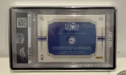 Panini 2020-2021 Tyrese Maxey National Treasures Rookie Patch Auto /75 psa 8/10 - Image 2
