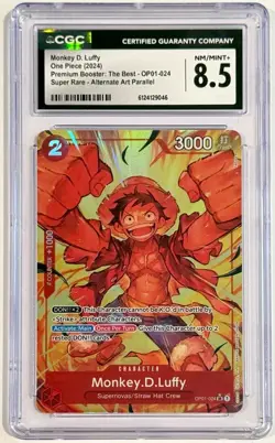 2024 One Piece Monkey D. Luffy OP01-024 Alternate Art CGC 8.5 English - Image 1