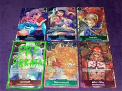 ONE PIECE Collection Romance Dawn Box Toppers OP01 x1 Pre Errata Foil Lot - Image 3