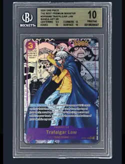 ONE PIECE TRAFALGAR LAW OP05-069 AWAKENING OF THE NEW ERA MANGA ALT ART BGS 10 - Image 1