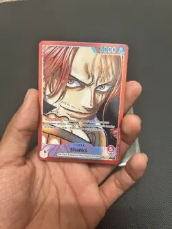ONE PIECE TCG: Shanks OP09-001 Leader Parallel Alt Art English - NM - Image 1
