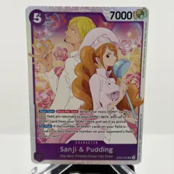 One Piece TCG English Sanji and Pudding EB02-035 SR Anime 25th Collection NM/M - Image 2