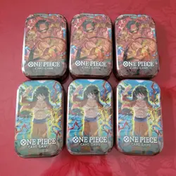6- NEW ONE PIECE TCG TIN PACK VOL 1 SET TS-01 SEE DETAILS - Image 1