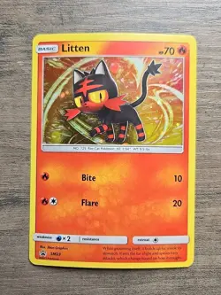 Pokemon TCG Litten SM23 Holo Promo VLP - Image 1
