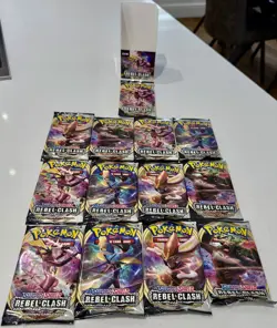 13 x Pokemon TCG Rebel Clash Booster Packs - FREE Delivery 🚚💨 - Image 1