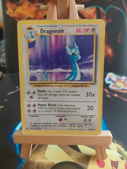 Pokemon TCG Dragonair Base Set 18/102 Regular Rare Card MP - Image 1