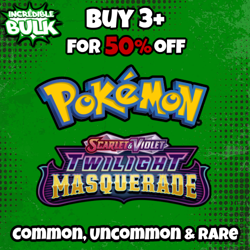 Twilight Masquerade Common/Uncommon/Rare Near Mint Pokemon Card Singles - Image 1