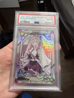 2025 UNION ARENA BT/KMY DEMON SLAYER 004 MITSURI KANROJI 1 STAR PSA 10 - Image 1
