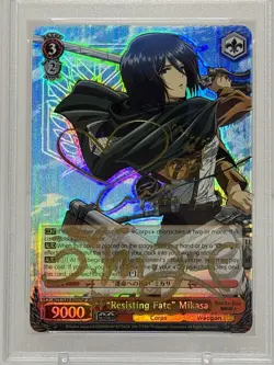 2015 Weiss Schwarz AOT RF Mikasa GOLD Signature PSA 10 - AUTH AUTO - LOW POP 1 - Image 3