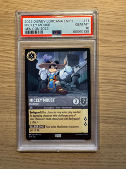 Disney Lorcana - Musketeer Promo Set - Goofy Donald Mickey Full Set PSA 10 - Image 4
