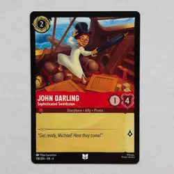 John Darling 118/204 Disney Lorcana Azurite Sea Regular Uncommon Card NM - Image 1