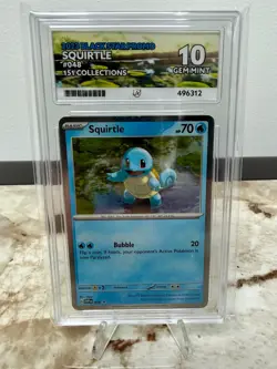 Pokemon SVP 151 Poster Promo Squirtle Bulbasaur Charmander ACE 10 Sequential No. - Image 4