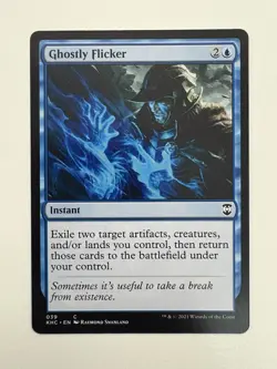 Ghostly Flicker MTG Magic the Gathering Card NM Near Mint KHC - Image 1
