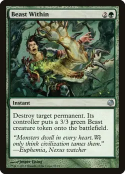 MTG BEAST WITHIN EXC - BESTIA INTERIORE - DDL - MAGIC - Image 1