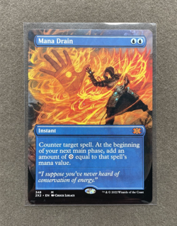Mana Drain - Borderless - Double Masters 2022 - 348 - MTG English - Image 1