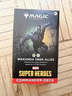 Magic The Gathering Marvel Super Heroes Wakanda Uber Alles Commander Deck Neu - Image 1