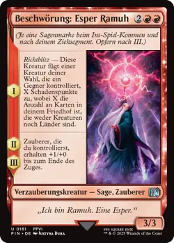 MTG Magic the Gathering Final Fantasy FIN Beschworung: Esper Ramuh 161 deutsch - Image 1