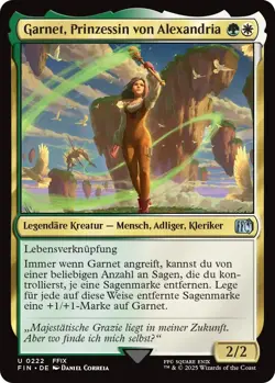 MTG Magic the Gathering Final Fantasy FIN Garnet Prinzessin von Alexandria 222 - Image 1