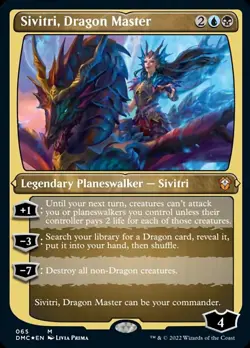 Sivitri, Dragon Master (Foil Etched) [Dominaria United Commander] Foil Near Mint - Image 1