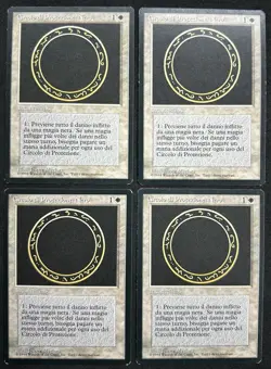 MAGIC~CIRCOLO DI PROTEZIONE: NERO~4X~FBB~FOREIGN BLACK BORDERED~1 EDIZIONE~LP - Image 1