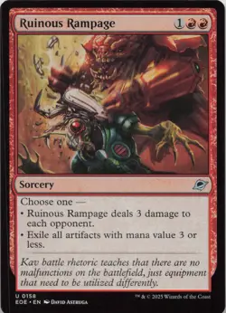 Ruinous Rampage U Edge of Eternities 158 LP MTG - Image 1