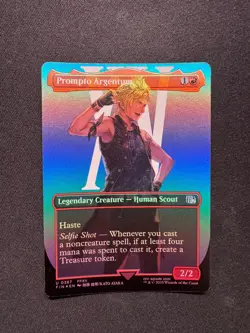 PROMPTO ARGENTUM (BORDERLESS) FOIL - Magic: The Gathering - NM/M - Image 1