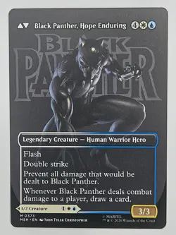 MTG Marvel Super Heroes MSH 373 King T'Challa (Borderless) - Image 2
